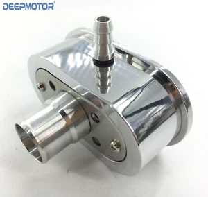 Finned Oval Polished Aluminum Valve Cover Breather & PCV Valve Combo Nostalgia - Picture 1 of 4
