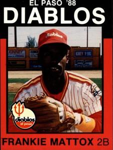 1988 El Paso Diablos Best #29 Frankie Mattox