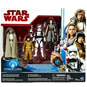 4 PACK SET STAR WARS FIGURES 2017 HASBRO FORCE LINK LUKE REY STORMTROOPER ROSE - Bild 1 von 4