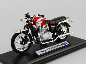 WELLY 2002 TRIUMPH BONNEVILLE T100 MODELO FUNDIDO A PRESIÓN 1:18 NUEVO EN CAJA MOTOCICLETA - Imagen 1 de 5