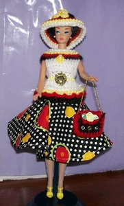 READ 5 pc. Handmade Dress CLOTHING & ACCESSORIES FOR 11" 1959-60's DOLLS - Picture 1 of 5