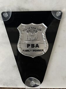 2024 Nypd Pba Family CAR Window Plaque not card DRIVER MUST HAVE