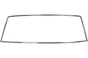 1966 FORD MUSTANG COUPE STAINLESS STEEL REAR WINDOW MOLDING TRIM SET KIT - Picture 1 of 3