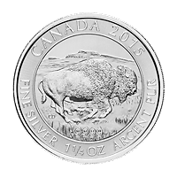 Lot of 20 x 1.25 oz 2015 Canadian Bison Silver Coin