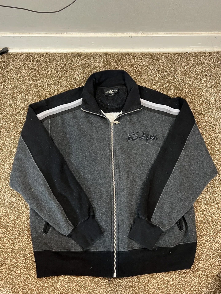 Куртка спортивная Reebok Roger Edwards NHLPA на молнии серая черная хоккейная мужская размер L - Изображение 1 из 4