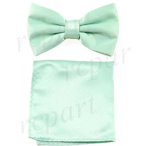 Nuevo paño formal preatado para hombre y bolsillo cuadrado Hankie verde laurel sólido - Imagen 1 de 4