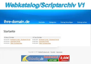 Webkatalog/Scriptarchiv V1 - PHP Script - Bild 1 von 1