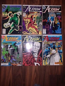 DC Action Comics Weekly #608 610 612 622 625 629 ALL SIGNED BY ROGER STERN - Picture 1 of 8