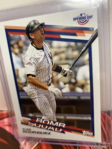 Tarjeta Alex Rodriguez Topps 2022 Día Inaugural #BS-4 New York Yankees B10J8/Como Nueva - Imagen 1 de 6