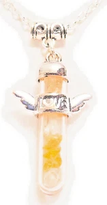 Lord Melchizedek large glass Crystal Love Wing Pendant - Boxed Gift - Ascension - Picture 1 of 1