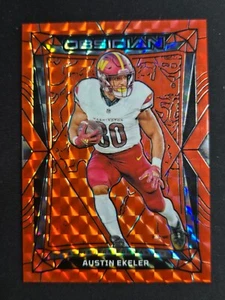 2024 Panini Obsidian - Austin Ekeler  International Orange Mosaic /24 SSP - Imagen 1 de 2
