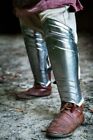 Medieva Steel Greaves THOR - Leg Armor - LARP Fantasy Metal Protection Halloween