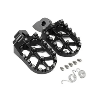 2x CNC Rest Pedal Footpegs Blue/Black For Yamaha YZ85 YZ125 YZ250 YZ250 WR250 AS - Picture 1 of 14