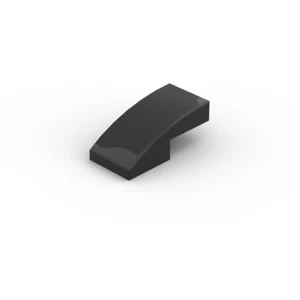 Lego 10x Dachstein 1x2 slope curved 11477 schwarz black - Picture 1 of 1