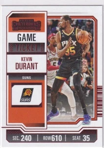 2023-24 Panini Contenders NBA No. 87 Kevin Durant Game Ticket Red - Bild 1 von 2