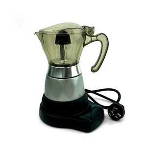 High Pressure Electric Moka Coffee Maker/Cafeteria Espresso 4Cup PC & Aluminum M - Picture 1 of 9