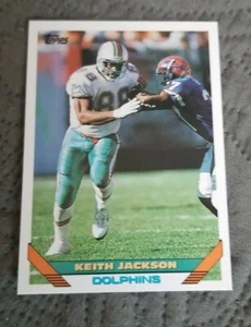 1993 Topps Football Card #645 Keith Jackson - Miami Dolphins  - Picture 1 of 2