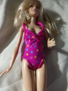 Barbie fashion POLKA DOT ONE PIECE BATHING SUIT SWIMSUIT - Picture 1 of 7