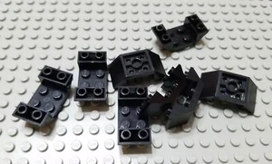 LEGO Lot of 8 Black 4x2 Double Inverted Space Airplane Cockpit Slopes - Picture 1 of 1