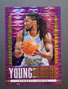 2013-14 Select Kenneth Faried #7 Young Bloods Purple Prizm Refractor Serial /99