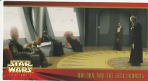 Topps Widevision Star Wars Episodio 1 Qui-Gon y el Consejo Jedi Serie Uno #54 - Imagen 1 de 2