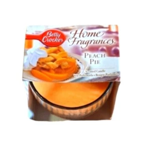 NIB Betty Crocker Home Fragrances Peach Pie 4oz Jar Candle - Picture 1 of 6
