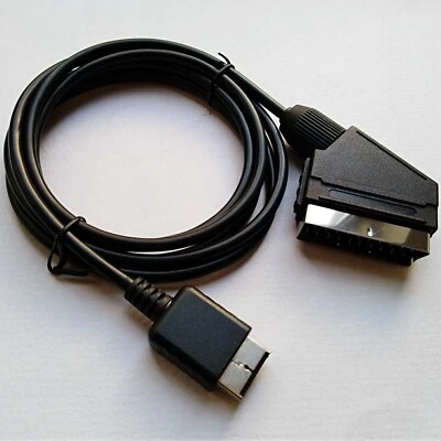 RGB SCART Cable TV AV Lead for Playstation PS1 PS2 PS3 Game Consoles A292 - Image 1 of 3