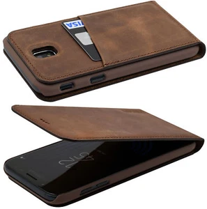 Funda De Cuero Exclusiva Plegable Coffee Bumper Para Samsung Galaxy J5 2017 DuoS - Imagen 1 de 6