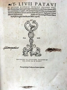 T Livii patavini latinae historiae principis decades tres Froben 1535 Tito Livio - Picture 1 of 11