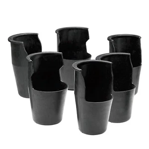 COMMERCIAL QUALITY POOL TABLE POCKETS FIT ANY TABLE SET OF 6 NEW FREE SHIPPING - Picture 1 of 6