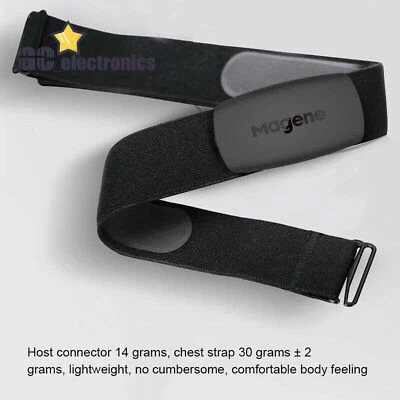 Cinturón de pecho Magene H64/S3 IP67 Bluetooth 4.2 y ANT + sensor de frecuencia cardíaca - Imagen 1 de 4