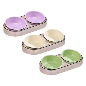 Elevated Dog Cat Bowls Non Skid Dog Food Bowls for Puppy Small Dogs Cats - Picture 1 of 22