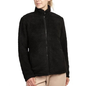 Women's Sherpa Jacket with Pockets Fleece Long Sleeve Winter Warm Fuzzy Coat - Picture 1 of 16