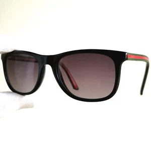 GUCCI GG 1056 sunglasses black square red green vintage y2k - Picture 1 of 12