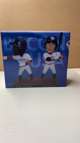 2020 Chase Utley & Ryan Howard Philadelphia Phillies Bobblehead Dual Ironpigs Cover