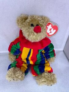 Ty Beanie Baby  1993 Attic Treasure Collection Piccadilly clown bear. Mint