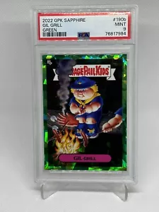 2022 Topps Garbage Pail Kids Sapphire 190b Gil Grill Green PSA 9 - Picture 1 of 2