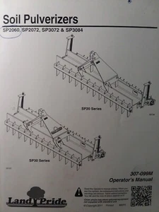 Land Pride 3-Point Soil Pulverizer Tractor Implement SP3084 SP2060 Owners Manual - Picture 1 of 2