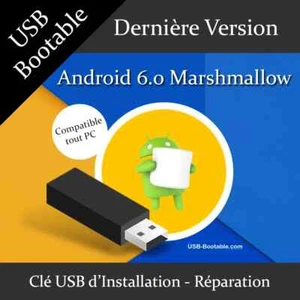 Clé USB Bootable Android 6.0 Marshmallow + Guide d'utilisation - Photo 1/1