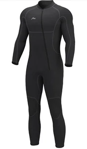 Hevto Men Wetsuits 3/2mm Neoprene Wet Suit Back Front Zip - X-Large Black - Picture 1 of 6