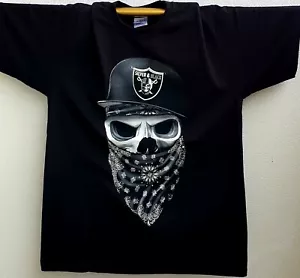 Skull Mask. Ultra Heavyweight American Style Hip Hop Tee by LEGIT CO - Picture 1 of 1
