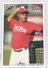 2006 Philadelphia Phillies Team Issue 2nd Edition Photo Card-Ramon Henderson