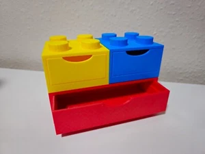 3D Printed Big Brick Style Stackable Desk Draws, organiser, Storage - Picture 1 of 7