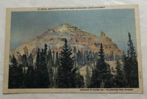 Beartooth Butte vom Cooke-Red Lodge Highway., Wyoming. Postkarte (X2) - Bild 1 von 2