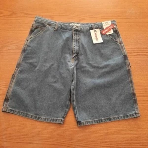 NUEVO CON ETIQUETASWrangler Pantalones Cortos Talla 40 Vaqueros Carpintero Cómodos Elastizados Denim - Imagen 1 de 3