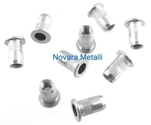 100 Inserti Filettati Testa Cilindrica godronati M3 insert nuts ècrous tuercas - Imagen 1 de 1