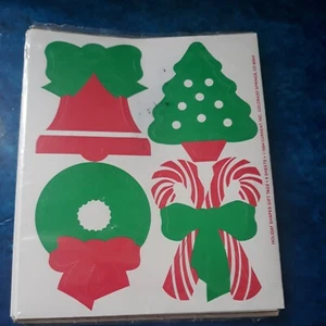 Vintage 1984 aktuelle Weihnachtsformen Geschenkanhänger Weihnachten Glocke Kranz Stock Baum b7 - Bild 1 von 6