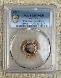 Australia 2017 Planetary Pluto Coin 1c Cent **PCGS MS70RD** - Picture 1 of 2