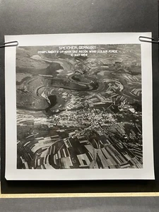US Air Force 10 TRW Specheir , Germany Original Aerial photo circa 1954 - Picture 1 of 3
