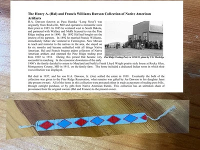 Brazalete de muñeca nativo americano con cuentas finas de colección 9/14" x1" indios llanos Foto 1 de 4